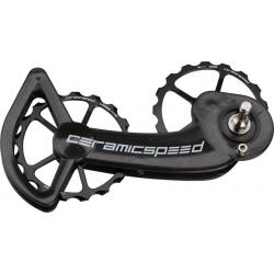 CeramicSpeed SRAM eTap Oversized Pulley Wheel System: Coated Alloy Pulley, Carbon Cage, Black