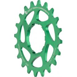 Wolf Tooth Single Speed Aluminum Cog: 20T, Compatible with 3/32" Chains, Green