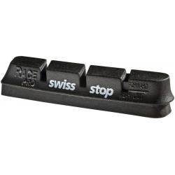 SwissStop RacePro Set of 4 Campagnolo Rim Brake Inserts, Original Black Compound