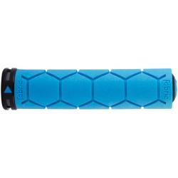 Fabric Silicone Lock On Grips: Blue