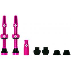 Muc-Off Tubeless Valve Kit: Pink 44mm