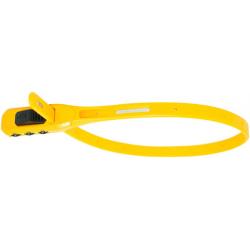 Hiplok Z-Lok Combo Security Tie Lock Single: Yellow