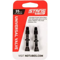 Stan's NoTubes 35mm Tubeless Valves: Pair, Black