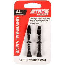 Stan's NoTubes 44mm Tubeless Valves: Pair, Black