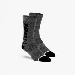 100% RYTHYM Merino Wool Performance Socks Charcoal Heather LG/XL