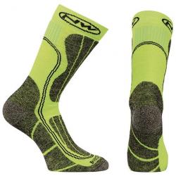 Northwave Husky Ceramic High Sock Green Fluorescent/Black