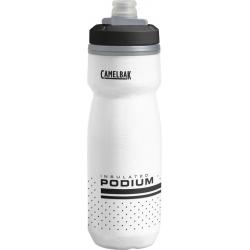 Camelbak Podium Chill Water Bottle: 21oz White/Black