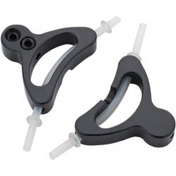 Jagwire Alloy Straddle Cable Carrier Black Pair