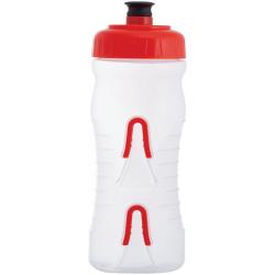 Fabric Cageless Water Bottle: 600ml Clear/Red