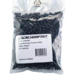 Jagwire 4mm Open Nylon End Caps Refill Bag of 500, Black