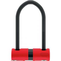 Abus 440A Alarm U-Lock - 4.2 x 6.3", Keyed, Black/Red, Includes bracket