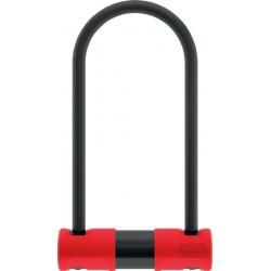 Abus 440A Alarm U-Lock - 4.2 x 9", Keyed, Black/Red, Includes bracket