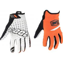 100% Ridecamp Men's Full Finger Glove: Orange