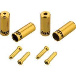 Jagwire End Cap Hop-Up Kit 4.5mm Shift and 5mm Brake Gold