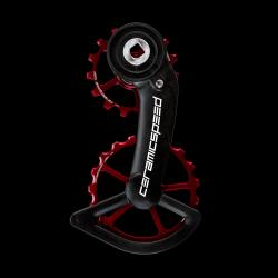 CeramicSpeed Oversized Pulley Wheel System for SRAM Red Force AXS Alt Red Coated