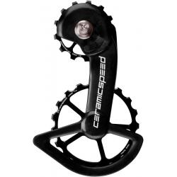 CeramicSpeed Shimano 9100/9150 Oversized Pulley Wheel: Coated, Alloy Pulley, Carbon Cage, Black