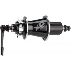SRAM X0 Rear Disc Hub 28H Black/Silver with Axle End Caps for QR and