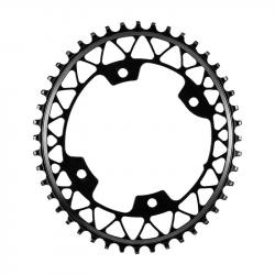 Absolute Black Gravel 1x Oval 46T Chainring, Black