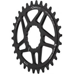 Wolf Tooth Elliptical Direct Mount Chainring - 32t, RaceFace/Easton CINCH Direct Mount, Boost, 3mm Offset, Use Hyperglide+ Chain, Black