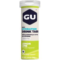 GU Hydration Drink Tabs: Lemon Lime Box of 8 Tubes