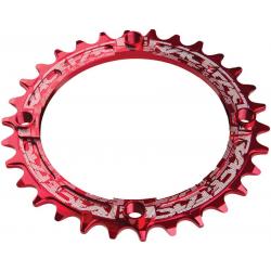 Race Face Narrow Wide Chainring: 104mm BCD 32t Red