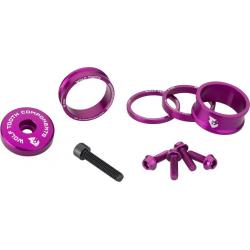 Wolf Tooth BlingKit: Headset Spacer Kit 3 510 15mm Purple