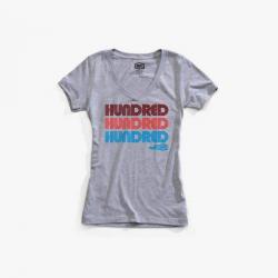 100% HUNDRED Women's Tee-shirt Heather Grey MD
