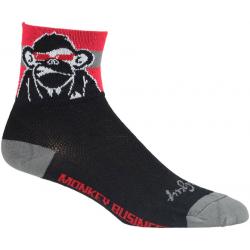 SockGuy Classic Biz Socks - 3 inch, Black/Red, Large/X-Large