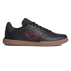 Five Ten Sleuth DLX PU Men's Flat Shoe: Black/Scarlet/Gum 12.5