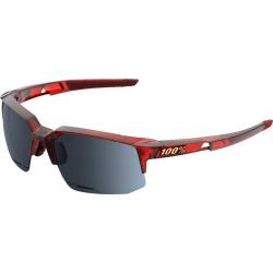 100% Speedcoupe Sunglasses: Cherry Palace Frame with Black Mirror Lens Spare
