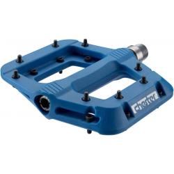 Race Face, Chester, Platform Pedals, Body: Nylon, Spindle: Cr-Mo, 9/16'', Blue, Pair
