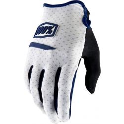 100% Ridecamp Men's Full Finger Glove: White XL