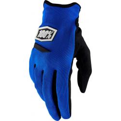 100% Ridecamp Women's Full Finger Glove: Blue XL