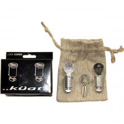 Kuat 2 Lock Cores for Kuat System-Keyed 013-Includes 2 Keys  and 1 Core Removal Key
