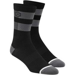 100% FLOW Performance Socks Black/Grey SM/MD
