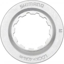 Shimano RT67 Centerlock Disc Rotor Lockring Silver/Steel, for use with 9/10/12mm Axle Hubs