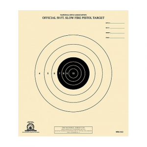 50ft Slow Fire Pistol Target