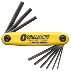Bondhus Hex Gorillagrip Fold-up Tool .050"-3/16"