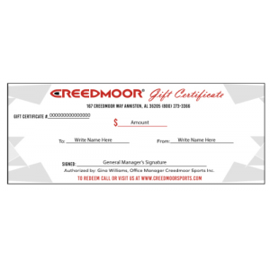 Creedmoor Sports Gift Certificate