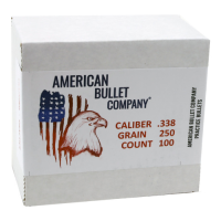 American Bullet Co. Practice Bullets .338 Cal 250 Gr HPBT