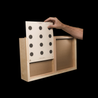 Double Target Box For Air Gun Range With Steel