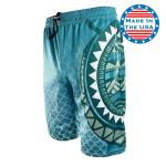 Polynesian Blue Athletic Performance Shorts