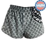 Polynesian Black & White Women's Running Shorts