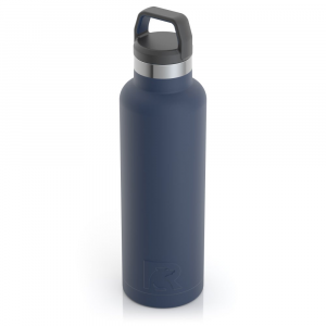 RTIC 20oz Water Bottle, Navy, Matte, Stainless Steel & Vacuum Insulated