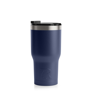RTIC 20oz Tumbler, Navy, Matte, Stainless Steel & Vacuum Insulated, Flip-Top Lid