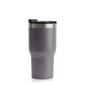 RTIC 20oz Tumbler, Graphite, Matte, Stainless Steel & Vacuum Insulated, Flip-Top Lid