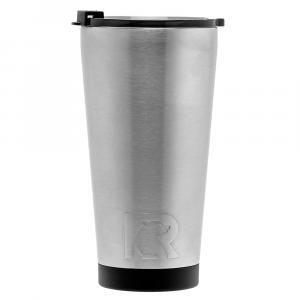 RTIC 16oz Pint Tumbler, Stainless, Glossy, Stainless Steel & Vacuum Insulated, Flip-Top Lid