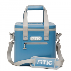 RTIC 12 Can Soft Pack Cooler, Slate Blue Leakproof & Puncture Proof