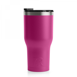 RTIC 30oz Tumbler, Very Berry, Matte, Stainless Steel & Vacuum Insulated, Flip-Top Lid