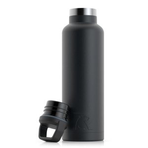 RTIC 20oz Water Bottle, Black, Matte, Stainless Steel & Vacuum Insulated